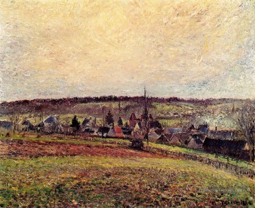 le village d’Eragny 1885 Camille Pissarro Peinture à l'huile